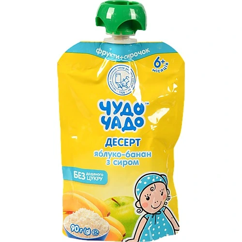 Десерт Чудо-Чадо 90г яблуко банан сир