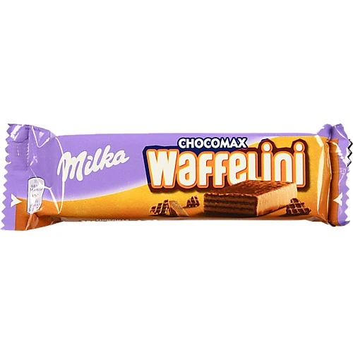 Вафлі з какао в молочному шоколаді Waffelini Chocomax Milka м/у 31г