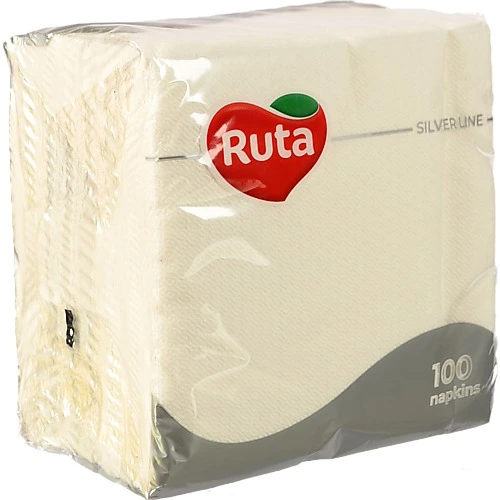 Серветки паперові 325х325мм Silver line Ruta 100шт