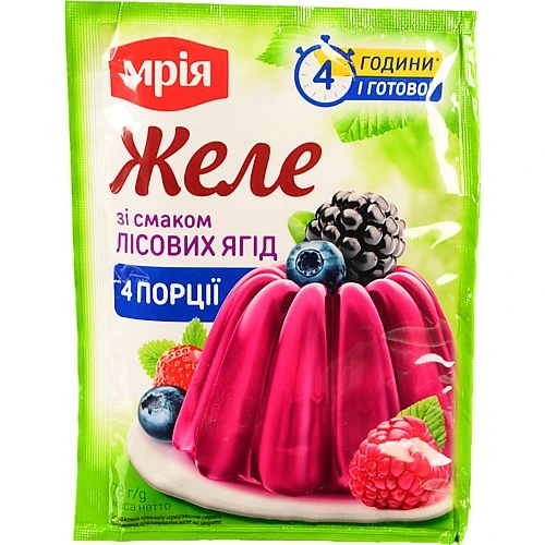 Желе зі смаком лісових ягід Мрія м/у 78г
