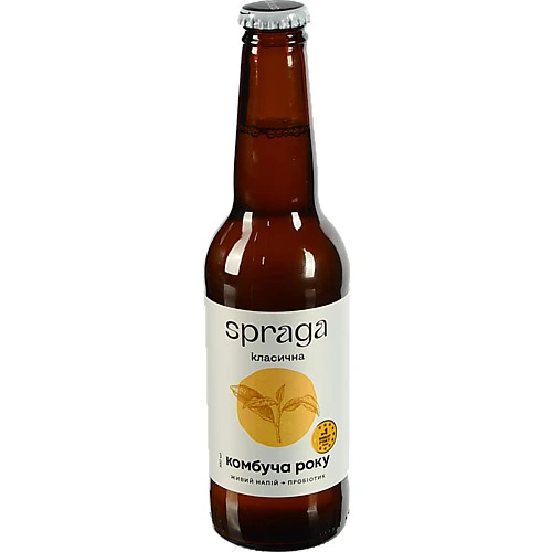 Напій безалкогольний слабогазований Класична Комбуча Spraga 330мл