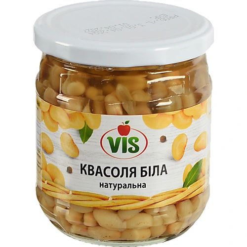 Квасоля Vis 410г біла натуральна с.б