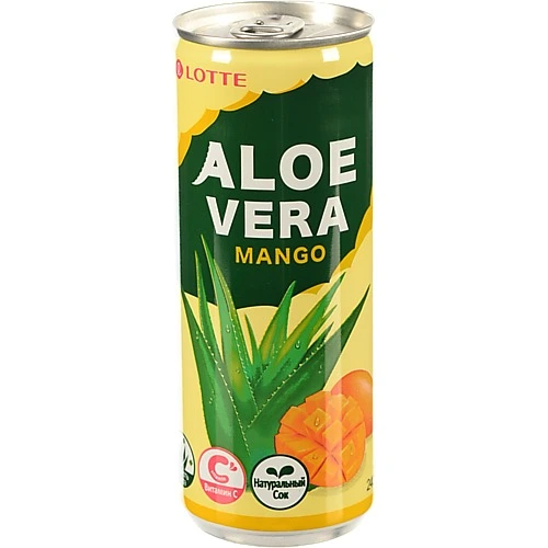 Напій Lotte 0,24л алое манго б.алк. негаз.