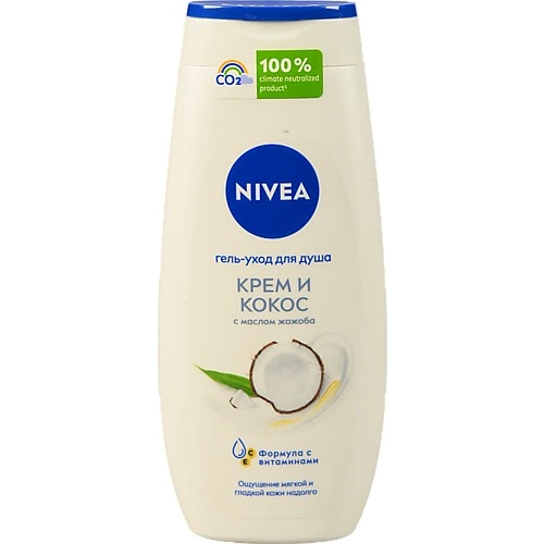 Гель-догляд для душу Крем і кокос Nivea 250мл