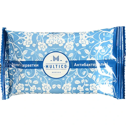 Серветки вологі Multico 15шт антибактерiальнi