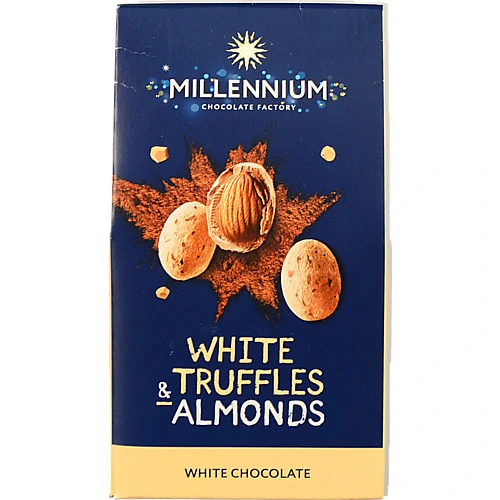 Цукерки Millennium 100г Truff мигдаль білий трюфель