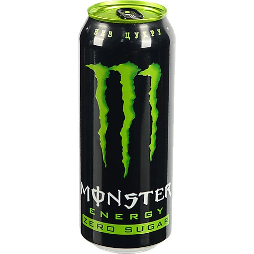 Напій енергетичний Monster 0.5л green без цукру з.б