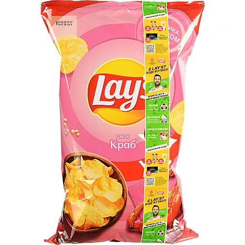 Чiпси Lays 170г краб
