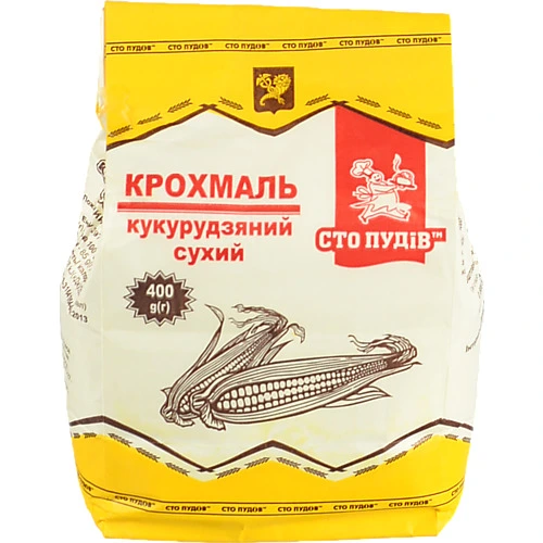 Крохмаль Сто пудів 400г кукурудзяний