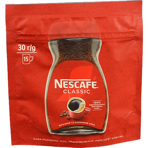 Кава Nescafe 30г класік м.у
