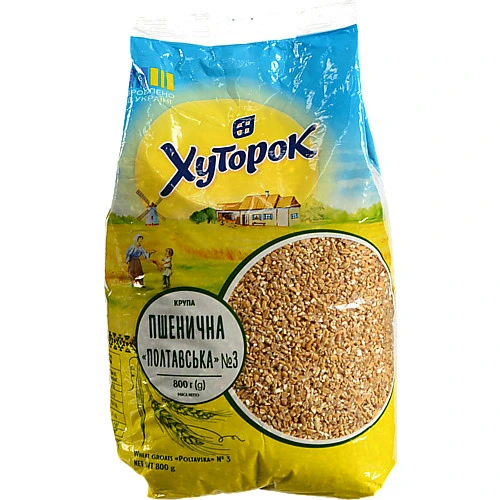 Крупа Хуторок 800г пшенична полтавська