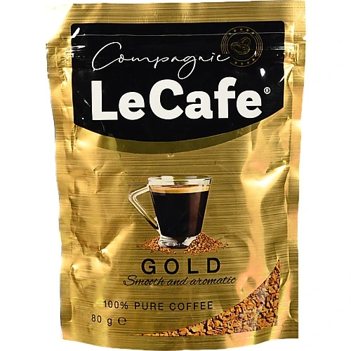 Кава Le Cafe 80г gold розчинна
