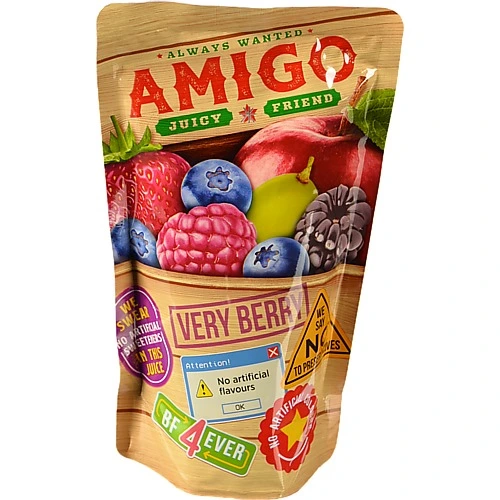 Напій AMIGO соковмісний 0.2л ягідний