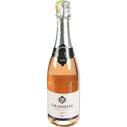 Вино ігристе Grandial Rosе 0.75л dry рожеве сухе