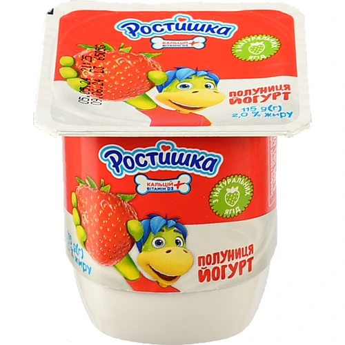 Йогурт 2% Полуниця Ростишка 115г