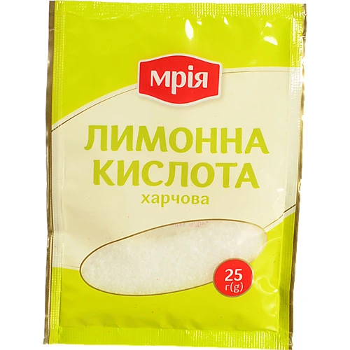 Лимонна кислота Мрія 25г