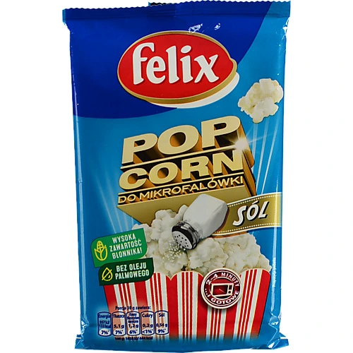 Кукурудза для приготування солоного попкорну в мікрохвильовій печі Felix м/у 90г