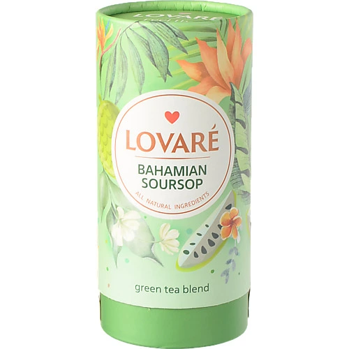Чай Lovare 80г багамській саусеп зелений тубус