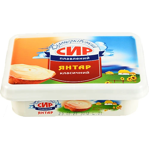 Сир плавлений Білоцерківський 180г 60% жирн.