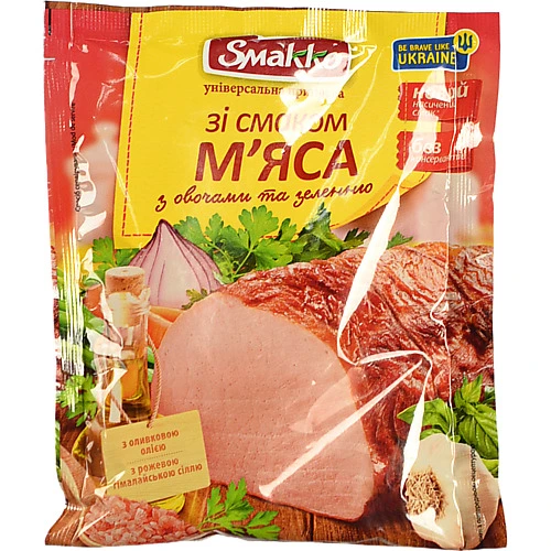 Приправа Smakko 80г зі смаком м`яса овочами та зеленью