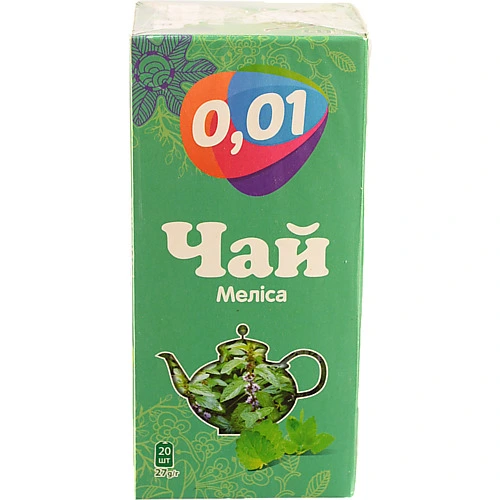 Чай 0.01 20п мелiса