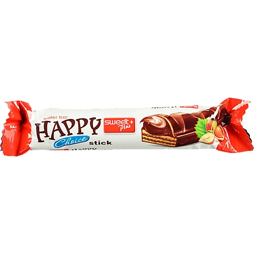 Вафлі Happy Choice Stick 32г какао лісовий горіх