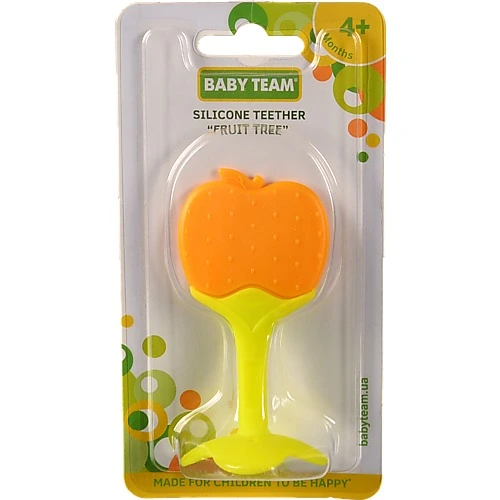 Прорізувач для дітей від 4міс силіконовий 4016 Фруктове дерево Baby Team 1шт