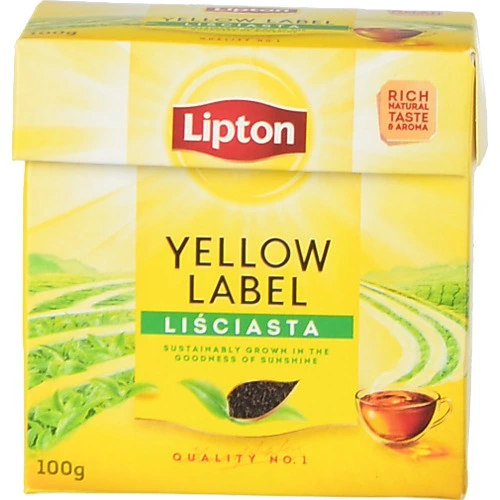 Чай Lipton 100г чорний yellow label ll