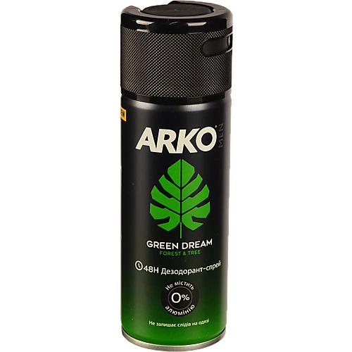 Дезодорант спрей Arko 150мл men грін дрім