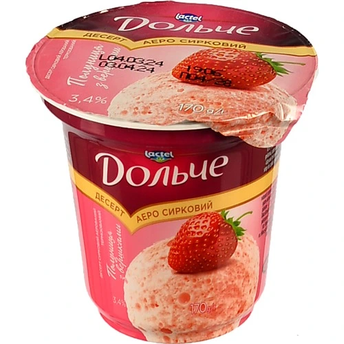 Десерт Дольче Полуниця 170г 3.4%