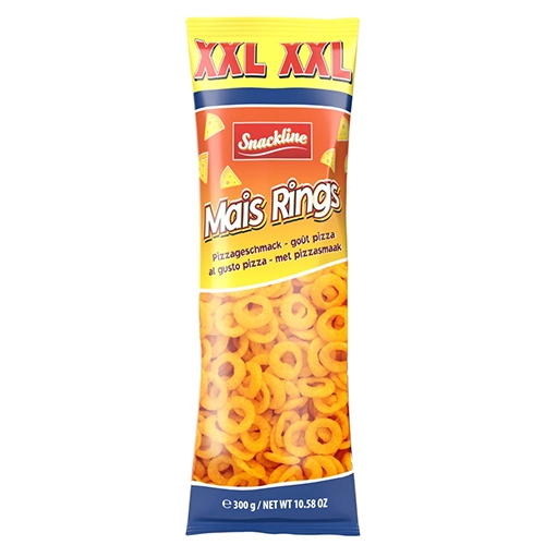 Кукурудзяні кільця Snackline 300г піца XXL