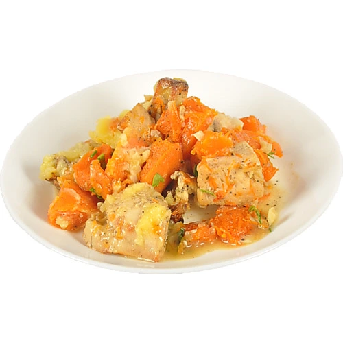 Гарбуз з запеченим курячим м'ясом