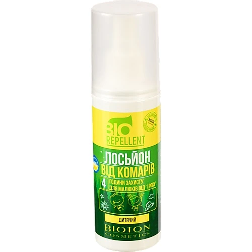 Лосьйон-спрей для дітей від 1року від комарів 4 години захисту Biorepellent 100мл