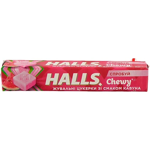 Цукерки жувальні зі смаком кавуна Chewy Halls м/у 47г