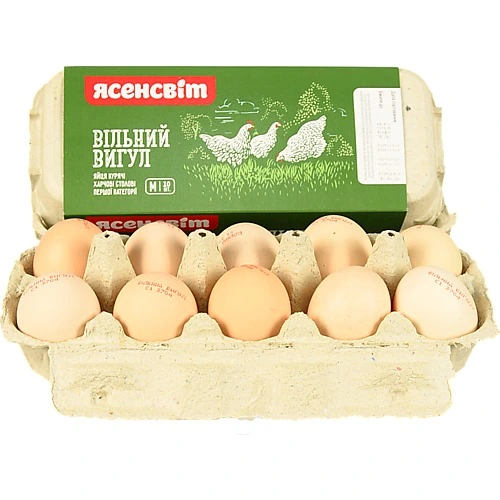 Яйця Ясенсвіт Вільний вигул С1 10шт