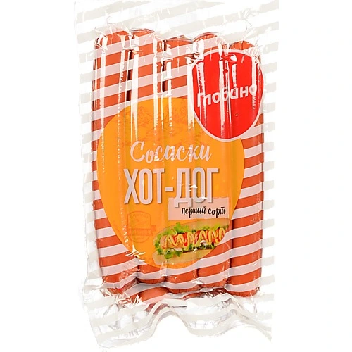 Сосиски Глобино 550г хот-дог 1с в.п