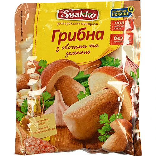 Приправа Smakko 80г грибна з овочами та зеленню