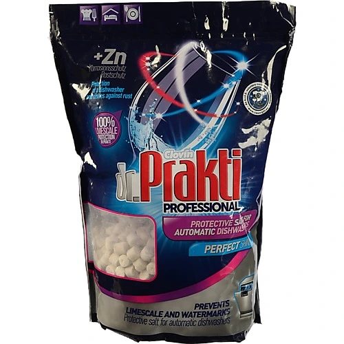Сіль для посудомийних машин Dr. Prakti 1.5кг міні таблетки