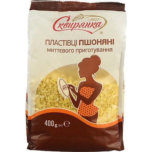 Пластiвцi Сквірянка 400г пшонянi