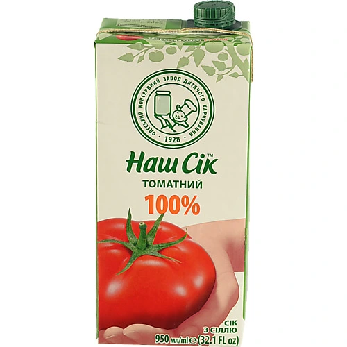 Сік Наш сік 0.95л томат