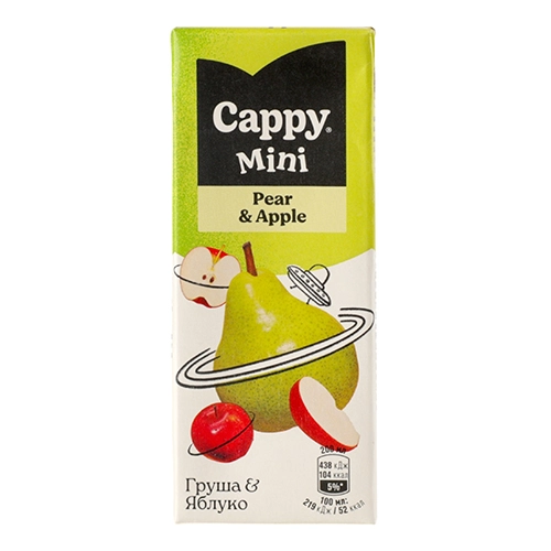 Нектар Cappy Mini 0.2л груша-яблуко