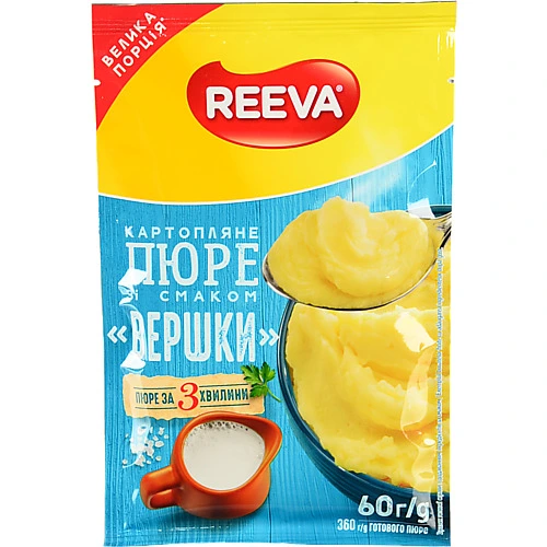 Пюре Reeva 60г картопляне вершкі