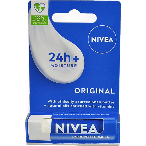Бальзам для губ  Nivea lip care 4.8г основний догляд