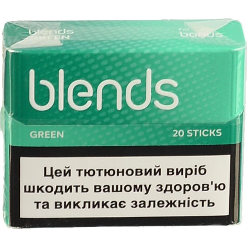 Виріб тютюновмісний для електричного нагрівання з фільтром Blends Green 20шт