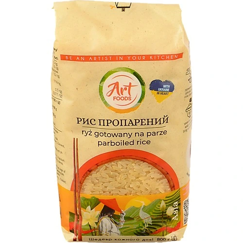 Пропарений рис Art Foods 800г