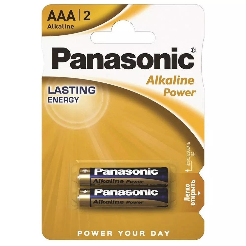 Батарейка ААА 1.5V LR03 Alkaline Power Panasonic 2шт