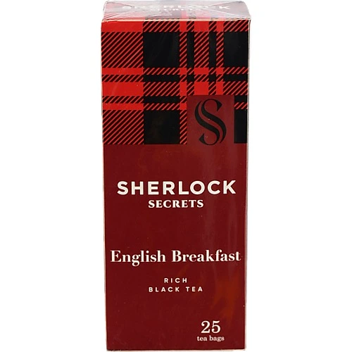 Чай чорний байховий English Breakfast Sherlock Secrets к/у 25х2г
