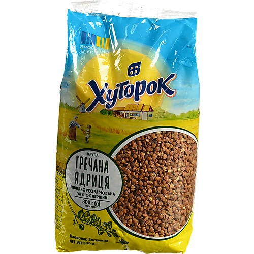 Крупа Хуторок 800г гречана