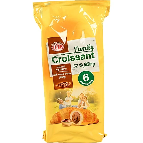 Круасанчик Lukas Family з начинкою какао крем 270г