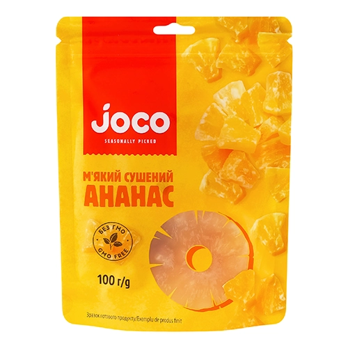 М'який сушений ананас Joco 100г дойпак